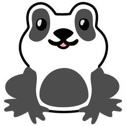 panda and frog