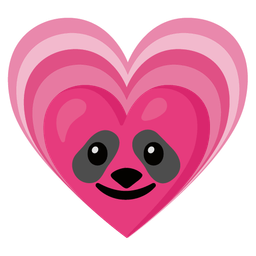 panda and growing heart
