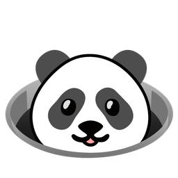 panda and hole
