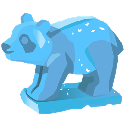 panda and ice