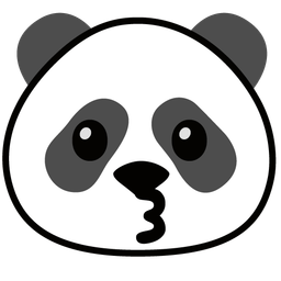 Panda and Kissing face