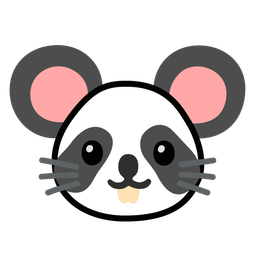 panda and mouse face