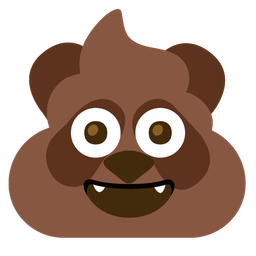 panda and pile of poo