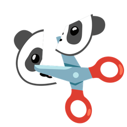 panda and scissors