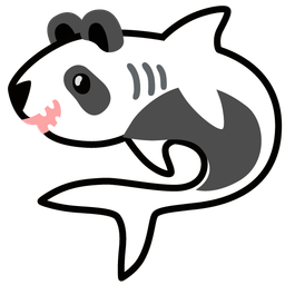 panda and shark