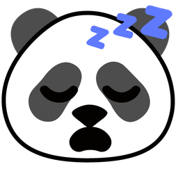 panda and sleeping face