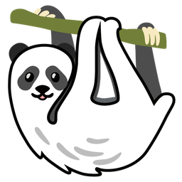 panda and sloth