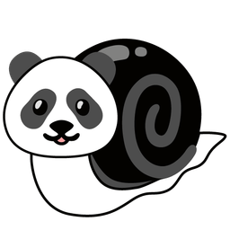 panda and snail