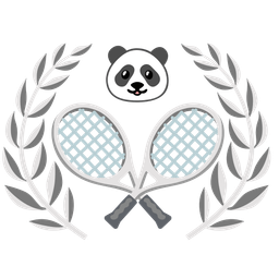 panda and tennis