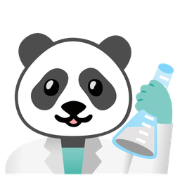 panda and test tube