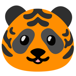 panda and tiger face