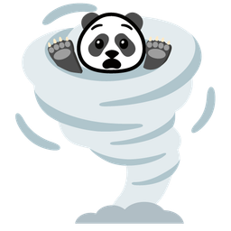 panda and tornado