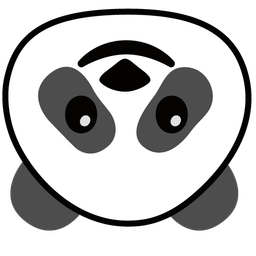 Panda and Upside-down face