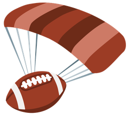 parachute and american football