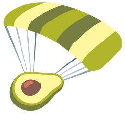 parachute and avocado