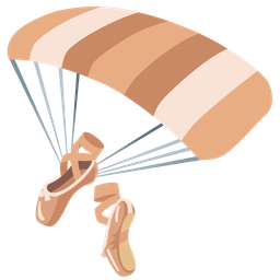 parachute and ballet shoes