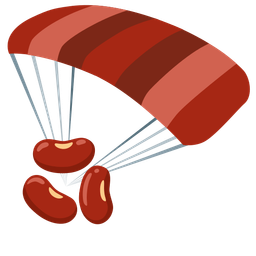 parachute and beans