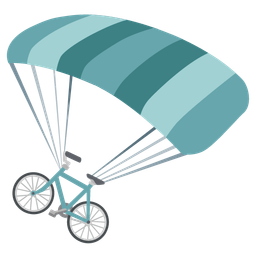 parachute and bicycle