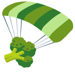 parachute and broccoli