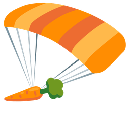 parachute and carrot