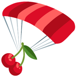 parachute and cherries