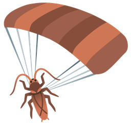 parachute and cockroach