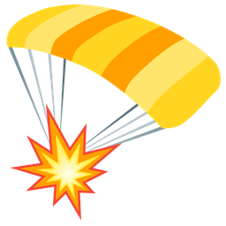 parachute and collision