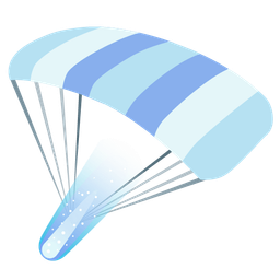 parachute and comet
