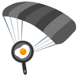 parachute and cooking