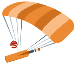 parachute and cricket game