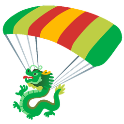 parachute and dragon