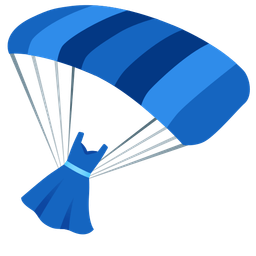 parachute and dress