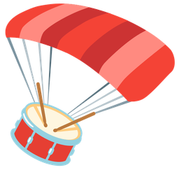 parachute and drum