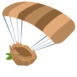 parachute and empty nest