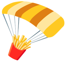 parachute and french fries