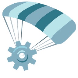 parachute and gear