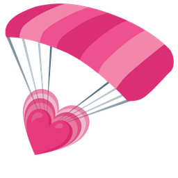 parachute and growing heart