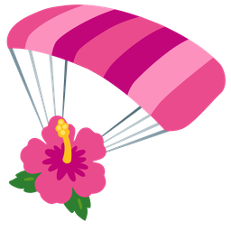 parachute and hibiscus