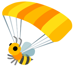 parachute and honeybee