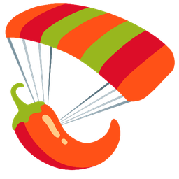 parachute and hot pepper
