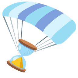 parachute and hourglass done