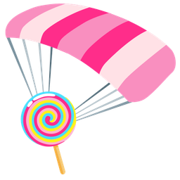 parachute and lollipop
