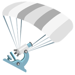 parachute and microscope