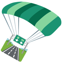 parachute and motorway