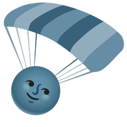 parachute and new moon face