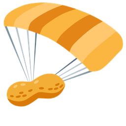 parachute and peanuts