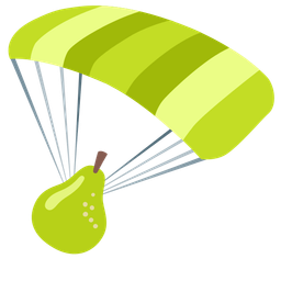 parachute and pear