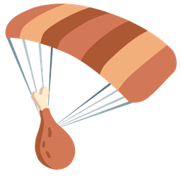 parachute and poultry leg