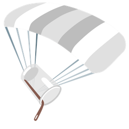 parachute and pouring liquid