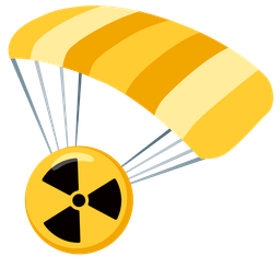 parachute and radioactive